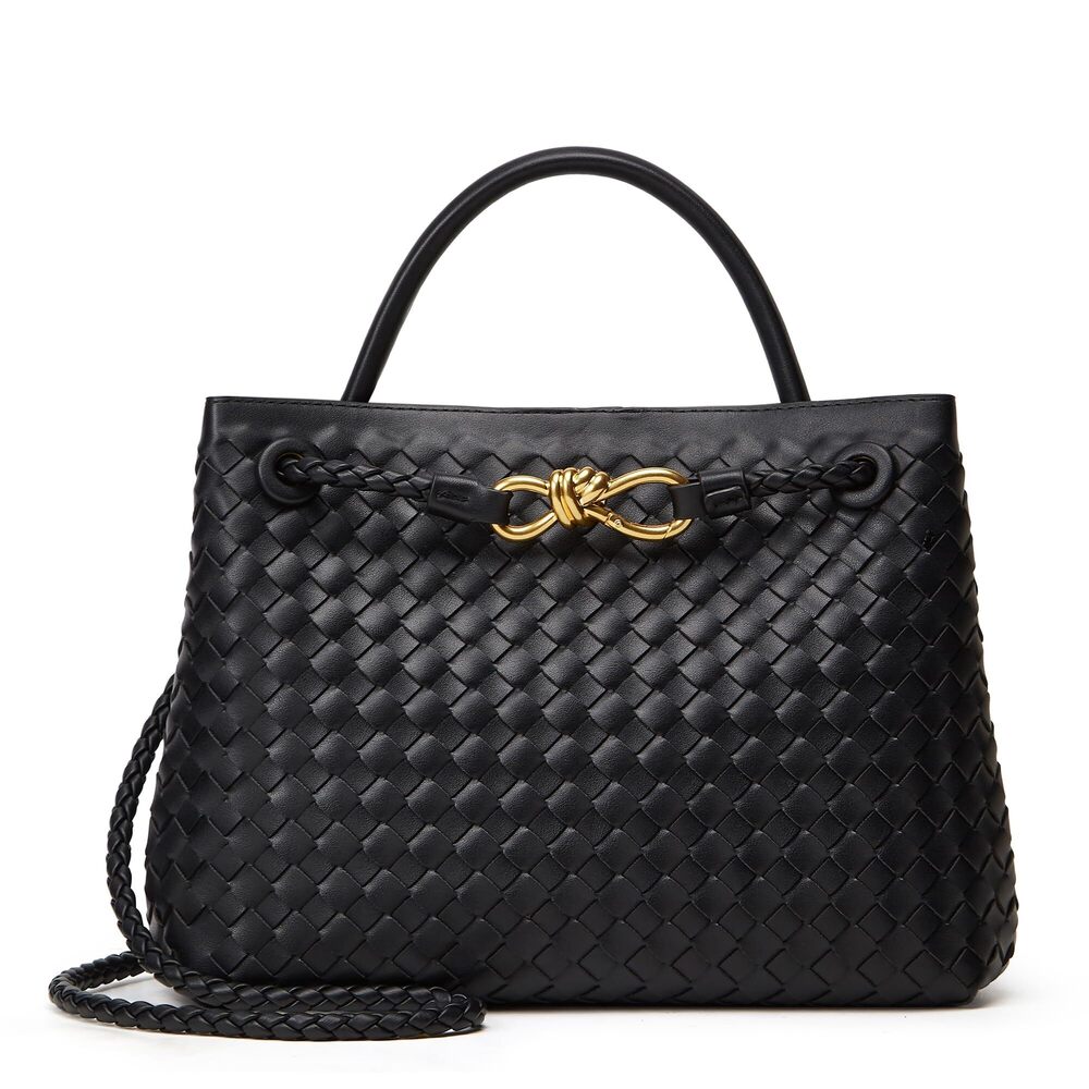 1765 Woven Tote Bag Purse: Vegan Leather Shoulder Handbags - Fashion Summer